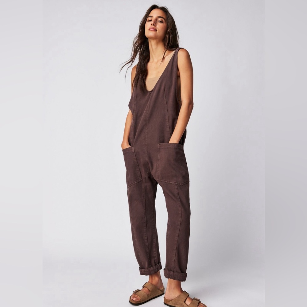 NWT We The Free High Roller Jumpsuit | Free People Jumpsuit | Color Mocha | S
